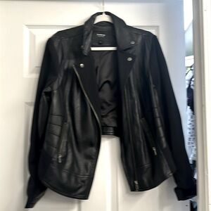 Torrid black faux leather jacket